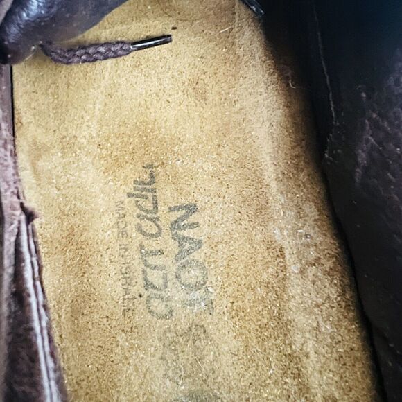 Naot Mens Denali Crazy Horse Brown Suede Leather Lace up Loafer Shoes ~ EU41 US8 - Picture 7 of 8